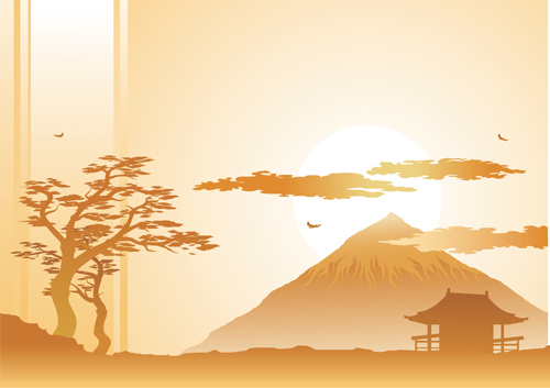 Japan Object design vector 04 Japan Object design vector 04