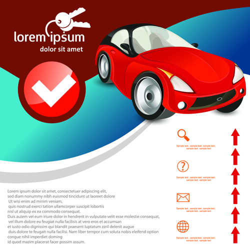 Car advertising poster template design vector 03 Car advertising poster template design vector 03