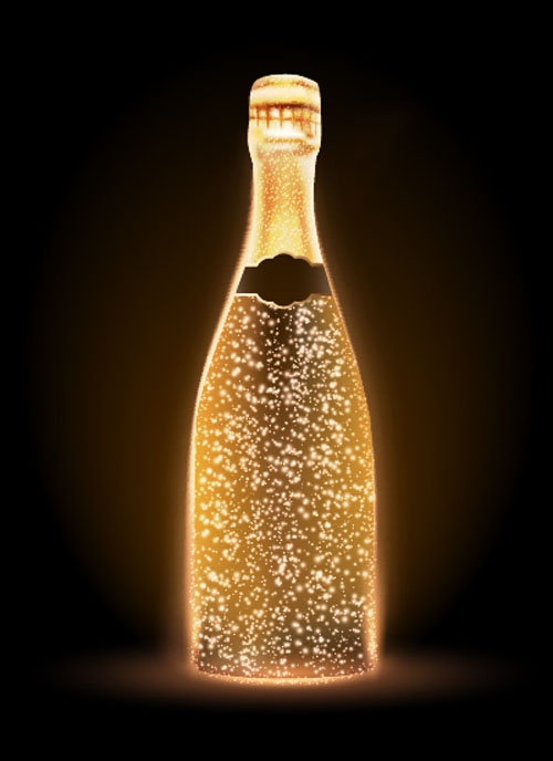 champagne bottle 