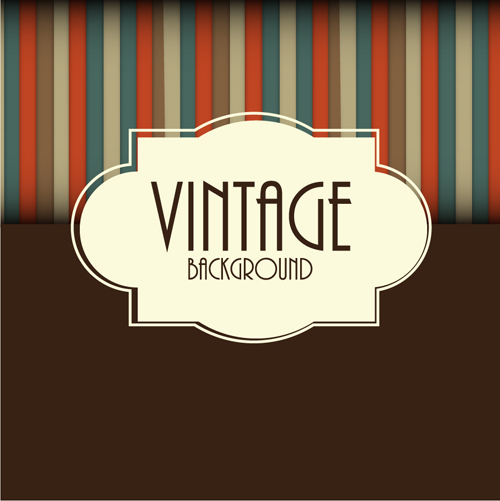 Cute vintage background vectors design 05