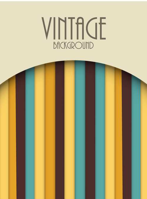 Cute vintage background vectors design 07 Cute vintage background vectors design 07