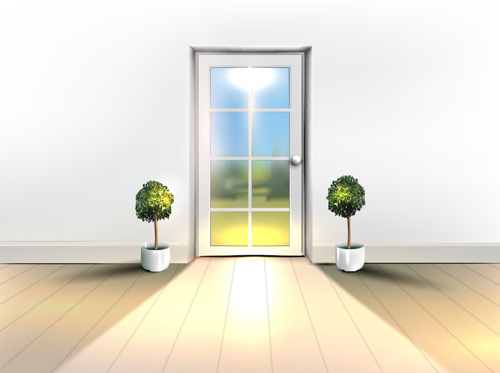 House interior corner background vectors set 02 House interior corner background vectors set 02