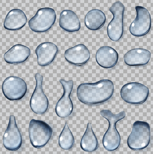 Illustration water drop vector material 10 Illustration water drop vector material 10