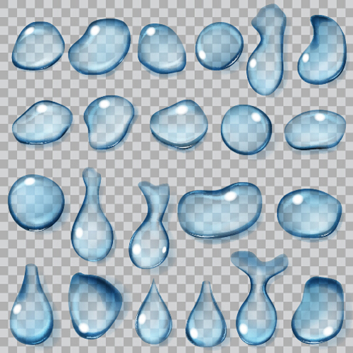 Illustration water drop vector material 11 Illustration water drop vector material 11