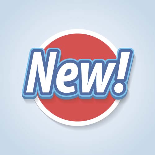 New red sticker vector New red sticker vector