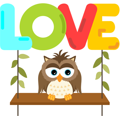 word swing owl love 