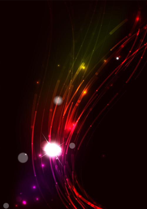 Shining Light dream background vector 04