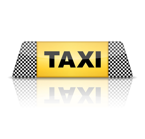 Taxi symbol design vector graphics 02 Taxi symbol design vector graphics 02