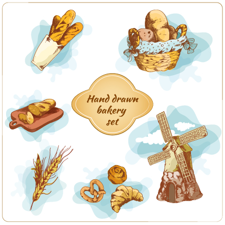 Vintage food labels creative material 05 Vintage food labels creative material 05