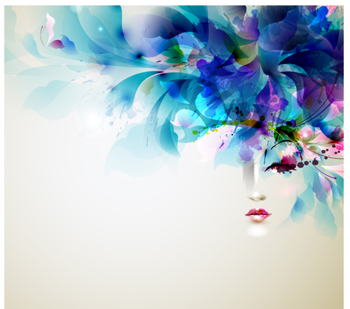 Creative Watercolor tree vector 02