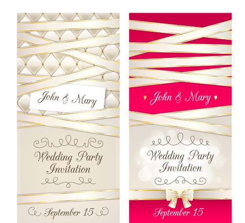 wedding party invitation cards 