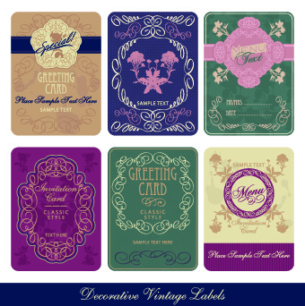 Vintage guarantee premium labels vector 02