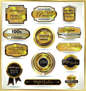 Vintage guarantee premium labels vector 05 Vintage guarantee premium labels vector 05