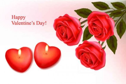 Red roses flower graphics vectors material Red roses flower graphics vectors material