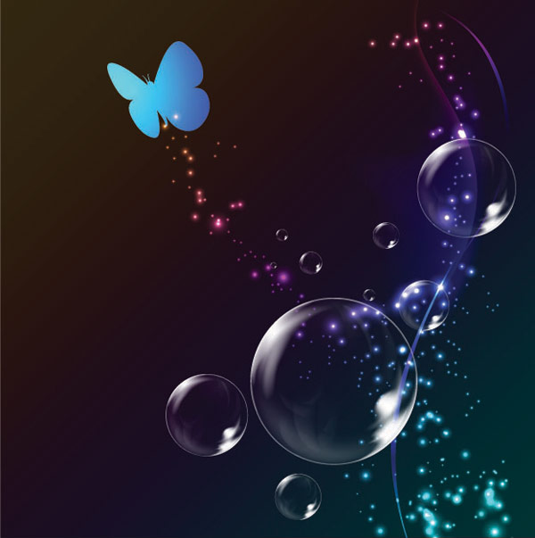 Colorful bubble background 02 vector set Colorful bubble background 02 vector set