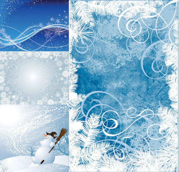 Winter background vector Winter background vector