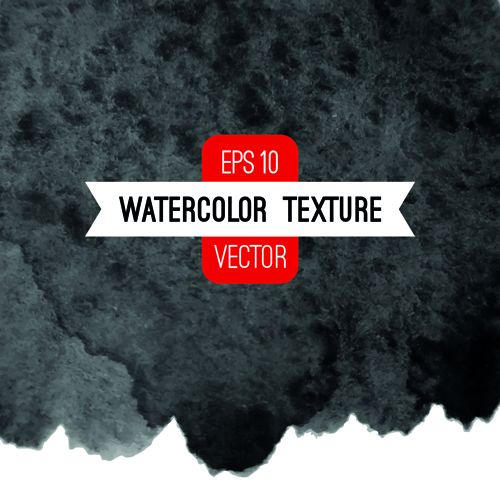Black Ink water background set 04 vector