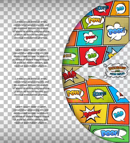 Cartoon speech bubbles with background template vector 15 Cartoon speech bubbles with background template vector 15