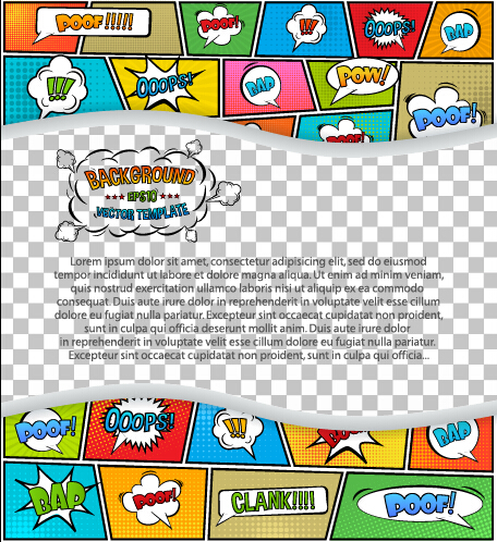 Cartoon speech bubbles with background template vector 20 Cartoon speech bubbles with background template vector 20