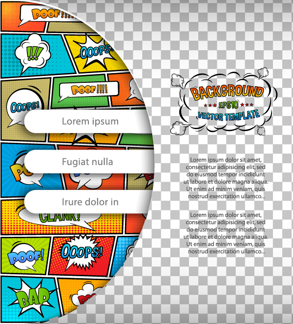 Cartoon speech bubbles with background template vector 21 Cartoon speech bubbles with background template vector 21