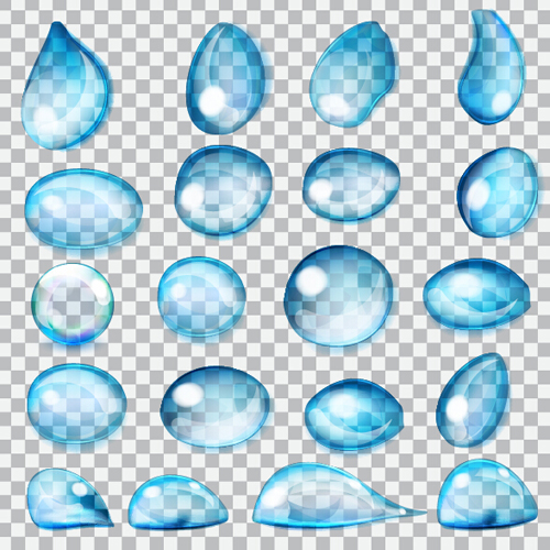 Illustration water drop vector material 01 Illustration water drop vector material 01