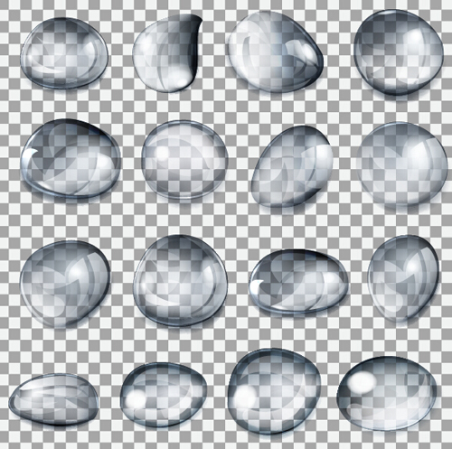 Illustration water drop vector material 02