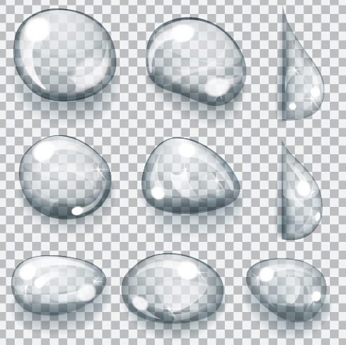 Illustration water drop vector material 06 Illustration water drop vector material 06