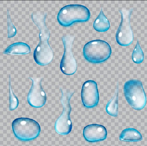 Illustration water drop vector material 08 Illustration water drop vector material 08