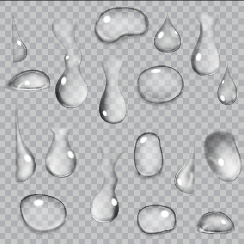 Illustration water drop vector material 09 Illustration water drop vector material 09
