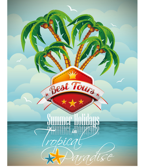 Summer party design elements vector 04 Summer party design elements vector 04