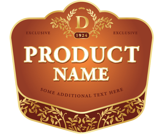 Wine label vintage design vector material set 05 Wine label vintage design vector material set 05
