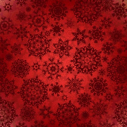 Snowflake pattern with red background vector Snowflake pattern with red background vector