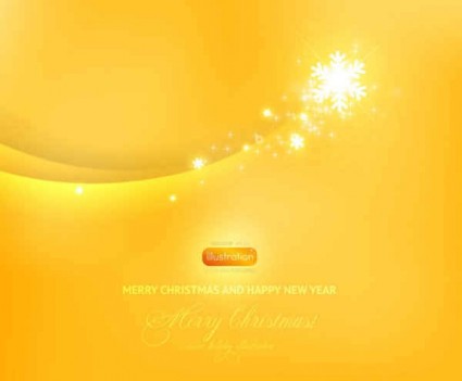 Yellow background with snow graphics vector Yellow background with snow graphics vector