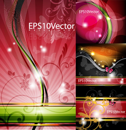 Abstract colored decorative pattern background Vector Graphic