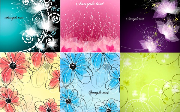 Abstract fantasy flower background vector Abstract fantasy flower background vector