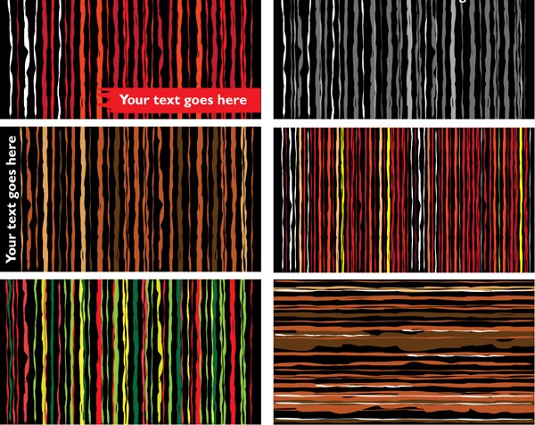 Abstract stripe background set vector Abstract stripe background set vector