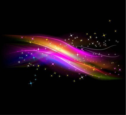 Abstract glowing light with stars background vector Abstract glowing light with stars background vector