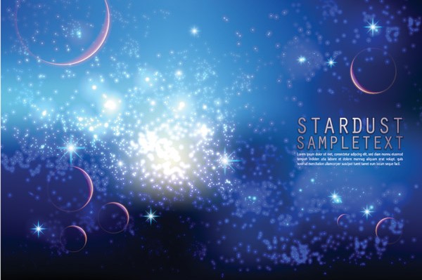 Blue space backgrounds vector material Blue space backgrounds vector material