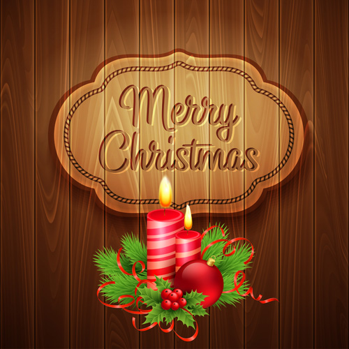 wooden christmas background 2016  