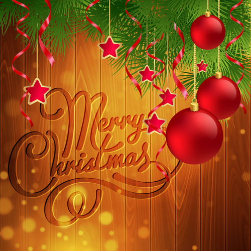 2016 Christmas wooden background vectors 19 2016 Christmas wooden background vectors 19