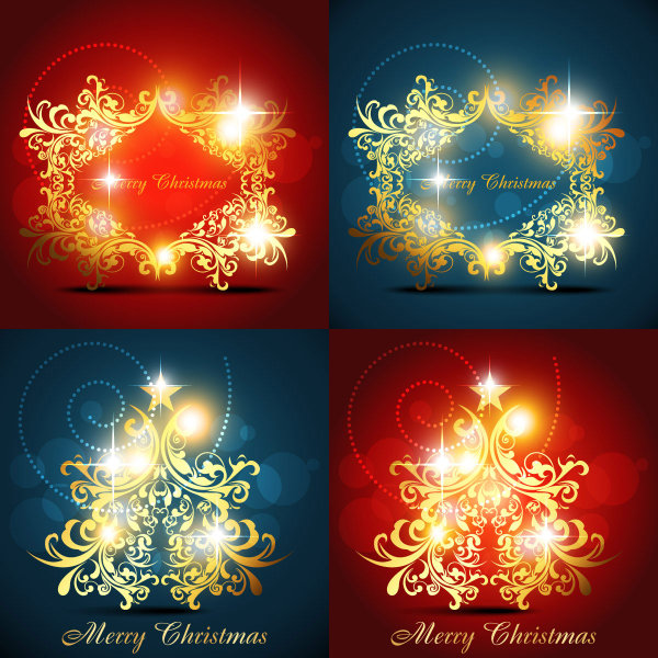 Bright decorative pattern background vector material