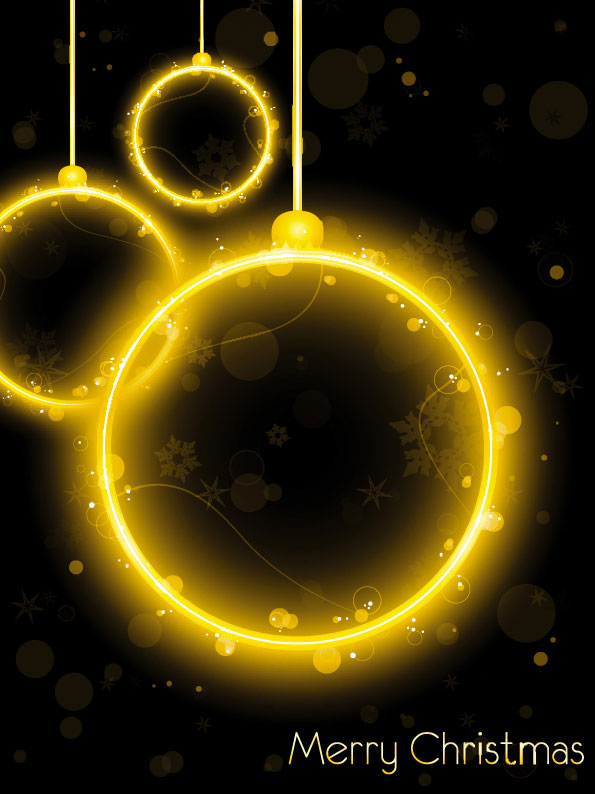 Christmas balls background art