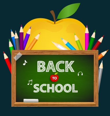 Apple with school elements background vector 02 Apple with school elements background vector 02
