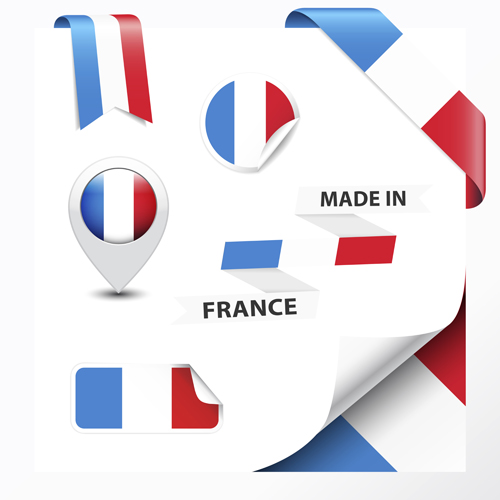 Different countries flag sticker with ribbon vector 01 Different countries flag sticker with ribbon vector 01