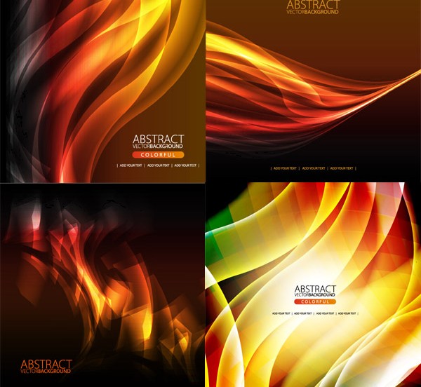Dynamic light art backgrounds vector Dynamic light art backgrounds vector