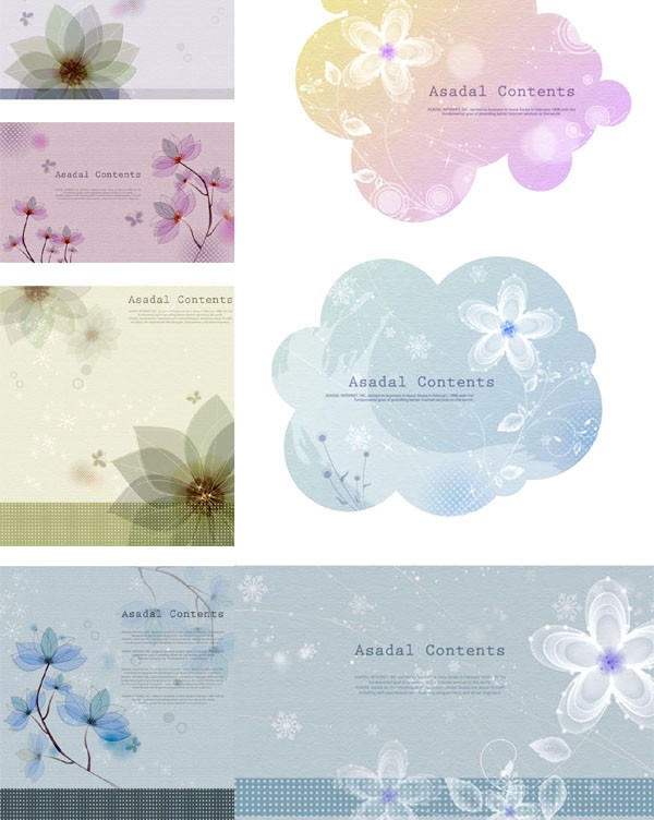 Elegant flower dream background vector Elegant flower dream background vector