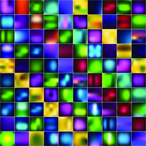 Smooth and colorful blurs vector background 01