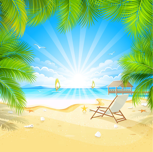 Summer sea background art 08 Summer sea background art 08