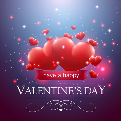 Valentine day red heart backgrounds art vector 06 Valentine day red heart backgrounds art vector 06