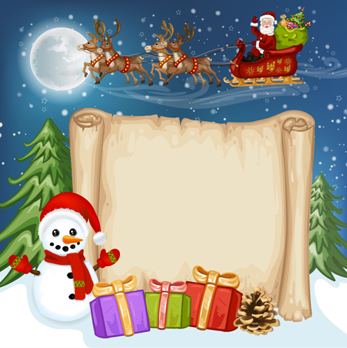 2016 christmas elements with parchment background vector 04 2016 christmas elements with parchment background vector 04